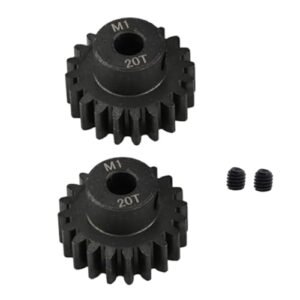 2Pcs Hardened Steel 20T Motor Pinion Gear Upgrade Parts for Traxxas 1/5 Scale RC Parts X Maxx XMAXX 6S 8S XRT EREVO 2.0 Maxx