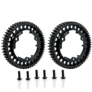 2pcs 6449 45 Steel 54T 1 Mod Hardened Steel Spur Gear Upgrade Parts for Exceed RC 1/5 Scale Models