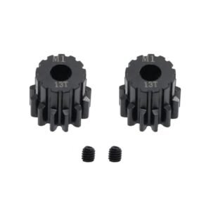 Keliwow RC Parts 2Pcs Machined Hardened Steel 13T Motor Pinion Gear for 1/8 Traxxas Sledge Fits 5mm Shaft Upgrade Parts