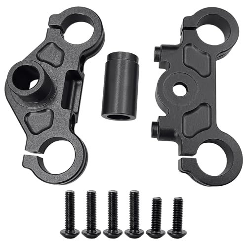 CNszlan Aluminum 7075 Triple Clamp Set for LOSI 1 4 Promoto MX Motorcycle Black