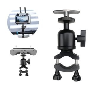 ZWLLKJGS RC 500 Bike Mount Aluminum Handlebar Bracket for DJI Mini 4 Pro Neo RC2 Controller Compatible with Air 2s Mavic 3 Drone