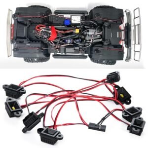 RCHUBAM RC LED Rock Light Kit Chassis Light 8 Lamp Beads for TRX4 TRX6 G63 1 10 RC Crawler Car Upgrade Parts Essential RC Car Aftermarket Parts