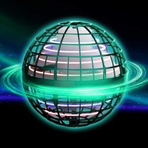 CASEIER RC Flying Battleship Galaxy Ball Toy with LED Lights and Remote Control