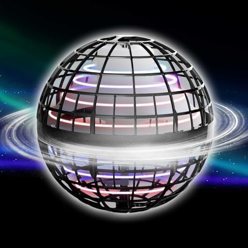 CASEIER RC Flying Truck Galaxy Ball Toy with LED Lights and Remote Control