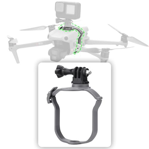 CAPART RC Light Bar Mount Expansion Bracket for DJI Air 3 Drone Compatible with Action Cameras and Insta360 Series