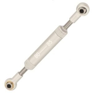 RZXYLRC Adjustable Steering Link Rod Panhard Bar Servo Linkage Compatible with King Shocks RC Crawler Axial SCX10 90046 Tamiya CC02 HSP TRX4 Silver 80 85mm