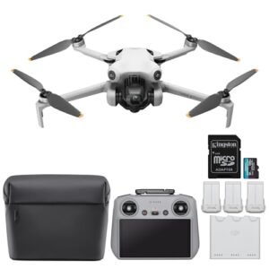 DJI Mini 4 Pro Quadcopter Drone Fly More Combo Plus with RC 2 Controller Does Tyler Perry Fly RC Planes 4K Ultra HD Video Capture Bundle