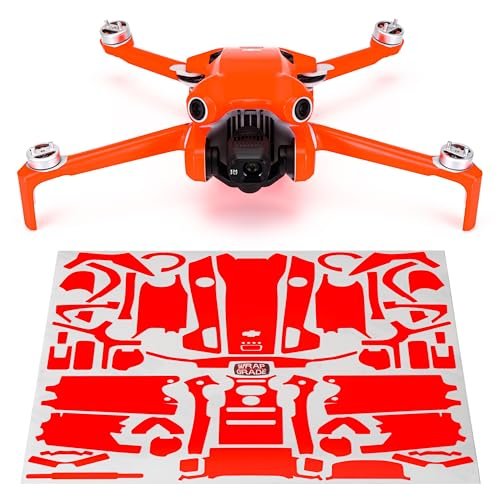 RC Pro Lab Premium Skin Stickers for DJI Mini 4 Pro Full Wrap Neon Orange