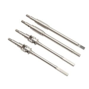 VGEBY RC Car Front Rear Axle Drive Shaft for Falken Tire RC Cars FMS 1/10 Mashigan Atlas Dachi Models Stainless Steel Rotor Shafts #311 VGEBYM09B7T62V3