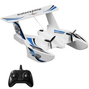 SkyRider 28°C RC Jet Seaplane 3 Channel 2.4GHz Remote Control Aircraft for Adults and Kids Beginner Blue