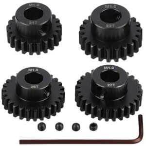 M1 Steel Motor Gears Pinion 8MM 21T 22T 26T 27T for 1 5 Late Model RC Car Buggy Truck Parts