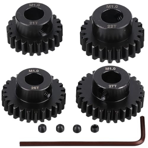 M1 Steel Motor Gears Pinion 8MM 21T 22T 26T 27T for 1 5 Late Model RC Car Buggy Truck Parts