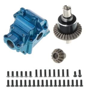 Treehobby Metal Differential Gearboxes Housing Cover with Gear Set for Bolink RC Car Parts Upgrade Blue
