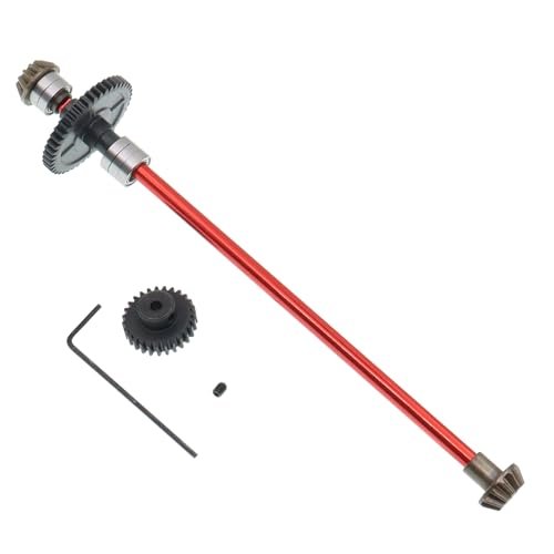 Treehobby Metal Center Drive Shaft Assembly with 27T Motor Reduction Gears Compatible with Animus RC Car Parts 1/14 144010 144001 144002