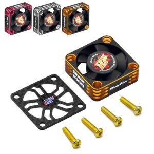 Hobby Fans 30mm RC Cooling Fan 28000RPM Brushless Motor with Carbon Fiber Cover for RC Car Body 1/8 1/10 540 550 F540 3650 3660 Motor Gold