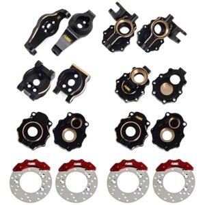 Nitro RC Monster Trucks 1 8 TRX4 Brass Counter Weight 456g 8 in 1 Set Black Coating Portal Axle Housing Upgrade