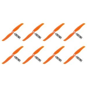 MECCANIXITY 6035 Propellers 6x3.5 Orange Replacement Props for Slowpoke RC Airplane Pack of 8