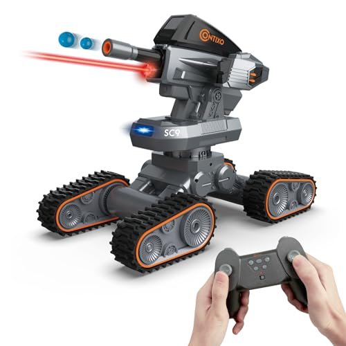 Contixo SC9 RC Design Gel Blaster Tank Rechargeable High Speed Outdoor Fun for Kids Teens