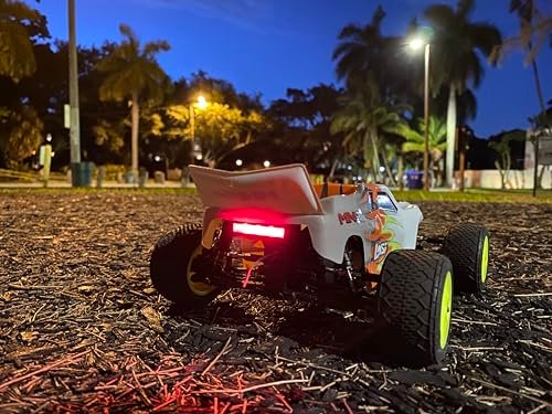 Hot Wheels RC Intiro Speeders 2.0 Red Mini Cooper Light Bar Plug and Play for Losi Mini T 2.0 Rear Brushless Version