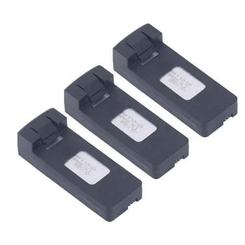 Alomejor 3PCS Remote Control Drone Lithium Battery 1800mah RC Drone Battery Replacement with Charging Cable for F196 Aircraft