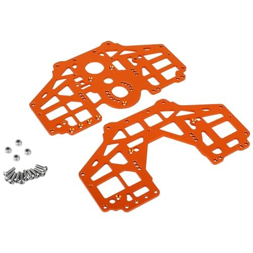 RZXYLRC Aluminum Alloy Chassis Side Plate for LOSI 1/8 LMT Solid AXLE 4WD Monster Truck Upgrade Parts Exploring RC Essential Oil Side Effects