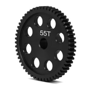 OGRC 55T Hardened Steel Diff Spur Gear for Trimming RC Body on 1/18 Losi Mini T 2.0 Brushed Brushless RC Car