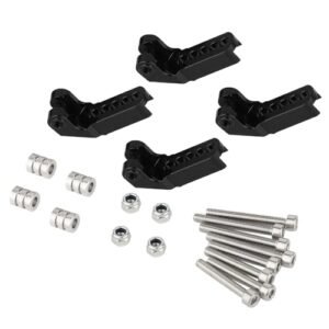 RZXYLRC Sky Shock RC Metal Adjustable Shock Mount Towers for TRX4 TRX6 1 10 RC Crawler Upgrade Black