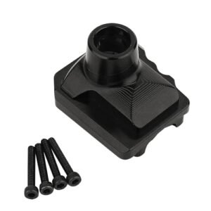 RZXYLRC Metal Alloy Differential Housing Cover Middle Axle Diff Cover for 1/10 RC Crawler Car TRX4 TRX6 Upgrade Parts (Black)