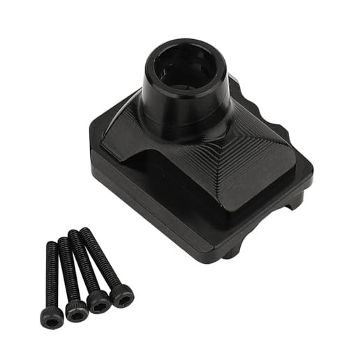 RZXYLRC Metal Alloy Differential Housing Cover for RC Rafale Jet 1/10 Scale TRX4 TRX6 Upgrade Parts Black