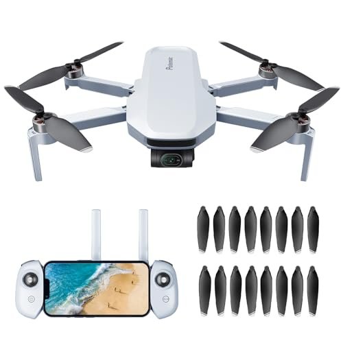 Potensic ATOM 3 Axis Gimbal 4K GPS Drone Standard Kit Bundle with Extra Propellers