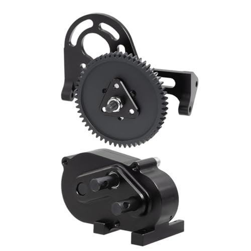 JOYSOG LCG Transmission Gearbox 30 Overdrive Upgrade for Duratrax Delphi Indy Car RC 1/10 SCX10 I II 90046 Capra TRX4 Crawler Black