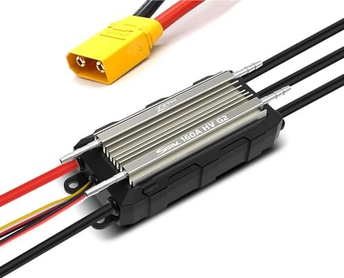 captainrc ZTW High Voltage 160A Brushless ESC for RC Surfboards Boats and Hydrofoils with XT90 Plug Bi Directional Control Waterproof IP67
