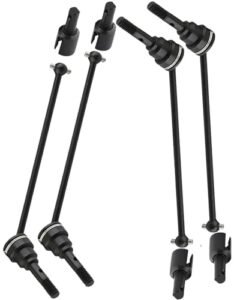 HopsupRC 45 Steel Drive Shaft CVD Upgrade Kit for 1 16 E Revo E Revo VXL Stainless Front Rear Driveshaft Axles 4PCS Black