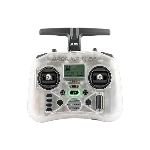 RadioMaster Pocket Remote Controller with Hall Gimbal EdgeTX and Built in LED Portable Lightweight ELRS Transparent Mode 2