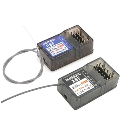 DUMBORC X6F Receiver 6 Channel RC Remote Receiver for Cars Boats Airplanes Compatible with Fuel for RC Cars