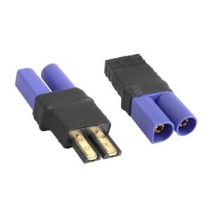 YACSEJAO EC5 to TRX Lipo Battery Adapter, TRX to Male Female EC5 Connector Compatible with Slash/Rustler/Stampede/Bandit/E Revo RC Car(1 Pair)