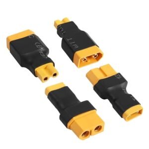 YACSEJAO 2 Pair XT30 to XT60 Adaptor XT60 to XT30 Female Male No Wires Connector for RC FPV Drone Car Lipo NiMH Battery Charger ESC