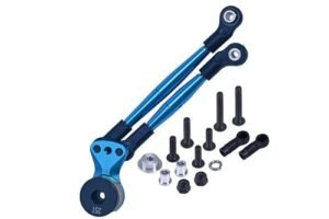 Air Hogs Hawk Eye Blue Sky RC Plane Upgrade Kit with Aluminium Hi Torque Servo Saver and Tie Rod for Tamiya 1/12 RC Lunch Box