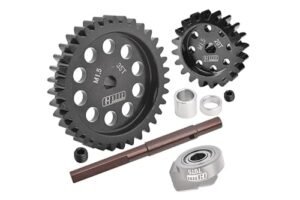 Traxxas 40Cr Carbon Steel M1.5 Spur Gear 35T and Motor Gear 20T Upgrade Kit for RC Monster Truck Mudding on X Maxx 6S 8S and XRT 8S Models