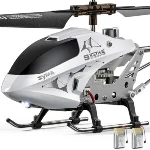 SYMA RC Airplane with Flaps Remote Control Toy for Kids and Adults 16Mins Flight Time 2 Batteries Altitude Hold One Key Take Off Landing 3.5 Channel Gyro Stabilizer