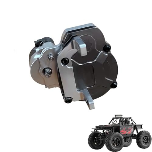 FMS FCX18 LC80 1/18 RC Car Metal Transmission Center Gearbox Case with Gear Upgrade Parts Complete Gearbox Transmission Case Accessories Sliver