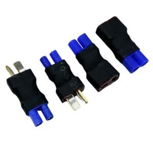 Pitbull RC Tires Compatible 2Pairs T Plug to EC2 Male Female RC Connector Adapter for Lipo Battery
