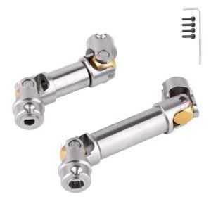 HobbyPark RC Plane 2 Game Upgrade Steel Drive Shafts for TRX4M 1 18 RC Crawler Front Rear Center Shaft 2 Pack