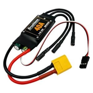SkyRacer 40A Brushless ESC with 5V 3A BEC for RC Helicopter Drone and Airplane Speed Control