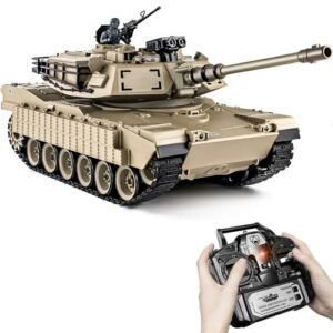 Supdex 1:18 RC Battleship Model That Shoots Bombs 2.4Ghz Remote Control Military Toy with Smoke Light and Sound for Adults and Kids