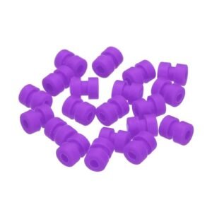 MECCANIXITY RC Shock Boots Anti Vibration Rubber Balls for F4 F7 Flight Controller Gimbal M2x6 6mm Pack of 20 Purple