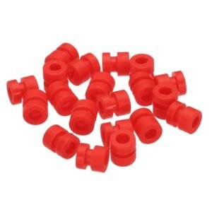 MECCANIXITY RC Shock Adjustment Rubber Damper Balls 20 Pack Red M3x6 6mm for F4 F7 Flight Controller Gimbal