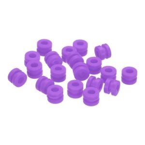 MECCANIXITY RC Shock Grease Anti Vibration Rubber Balls for RC F4 F7 Flight Controller Gimbal M3x4.6mm Shock Absorption Balls Pack of 20 Purple