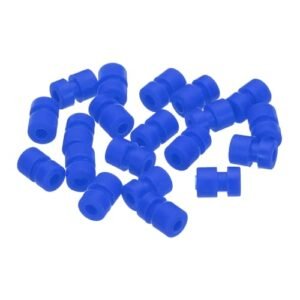 MECCANIXITY RC Shock Tool Anti Vibration Rubber Balls for F4 F7 Flight Controller Gimbal M2x6 6mm Shock Absorption Pack of 20 Blue