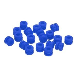 MECCANIXITY RC Shock Position Anti Vibration Rubber Balls Pack of 20 for F4 F7 Flight Controller Gimbal M3x4 6mm Shock Absorption Balls Blue